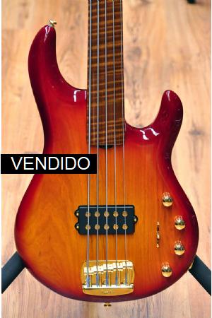 Ernie Ball Music Man BFR Stingray5 Special Fretless Fuego Ernie Ball Music Man BFR Stingray5 Special Fretless Fuego